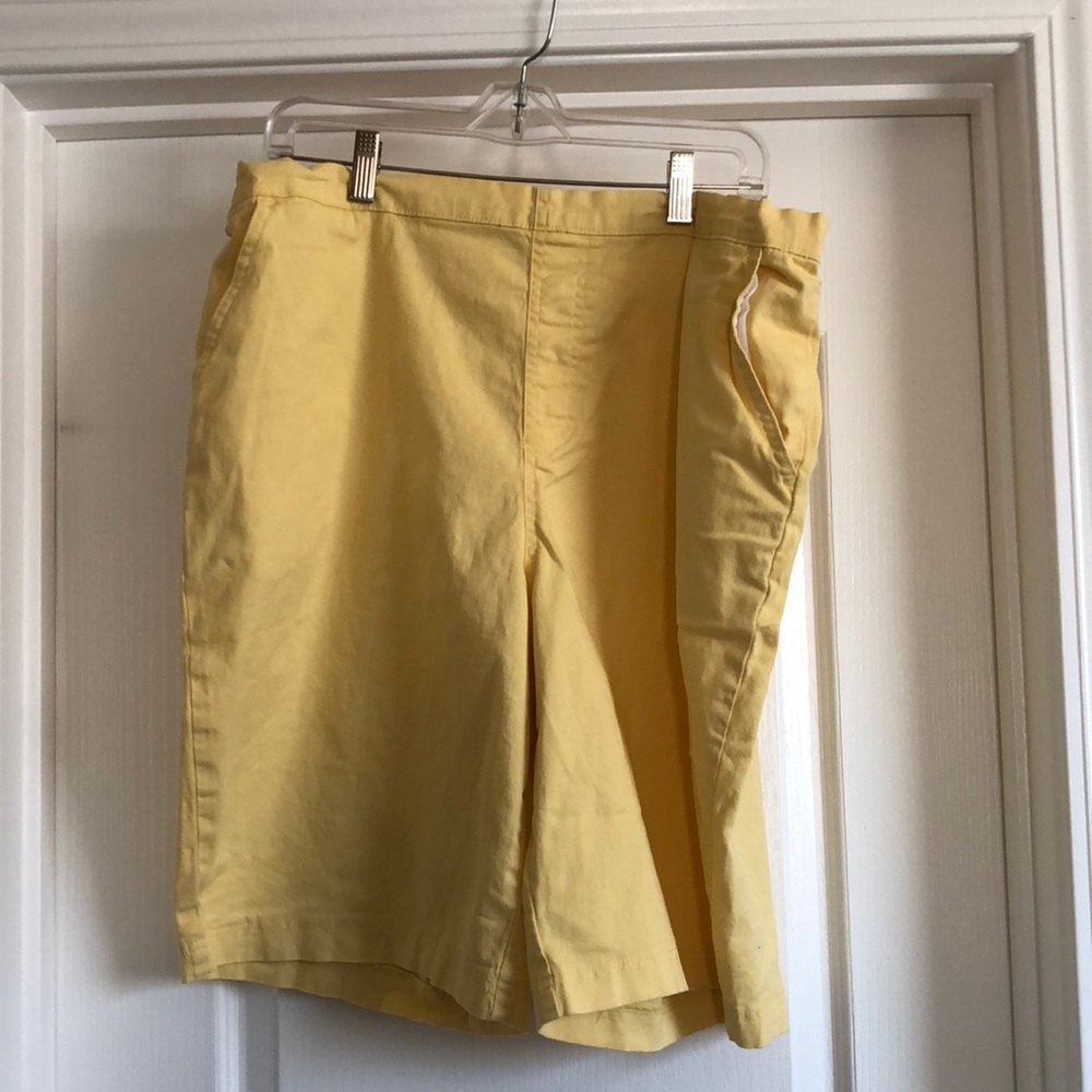 Denim and Co Bermuda Shorts Yellow